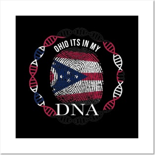 Ohio Its In My DNA - Ohioan Flag - Gift for Ohioan From Ohio Posters and Art